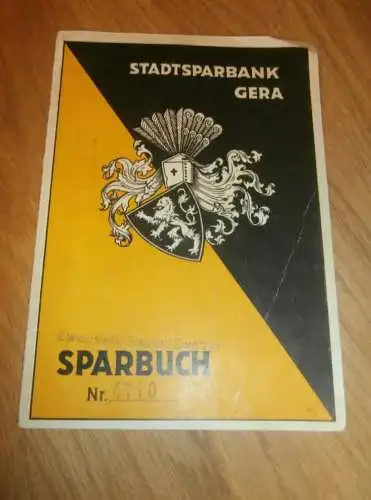 altes Sparbuch Zwötzen / Gera , 1940 - 1946 , Frieda Martha Köhler geb. Rau in Gera , Sparkasse , Bank !!