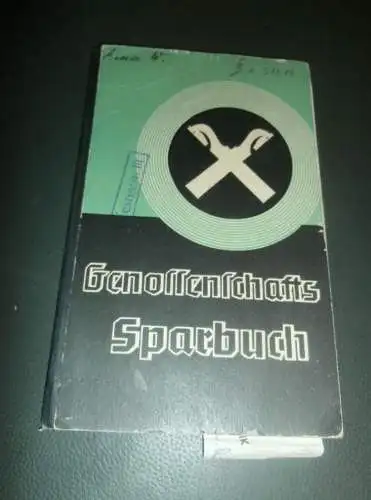 altes Sparbuch Wehnde / Ferna , 1939 - 1944 , Lina Wunderlig , Tastungen , Halle , Sparkasse , Bank !!!