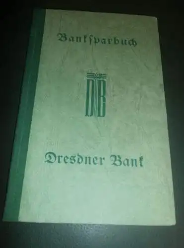 altes Sparbuch Gera , 1941 - 1945 , Hauptmann Klaus-Dietrich Meyer , Sparkasse , Bank !!!