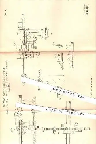 original Patent - Dr. Georg M. Calberla , Dresden , 1898 , Herstellung von Zigaretten - Mundstücken , Tabak , Rauchen !!