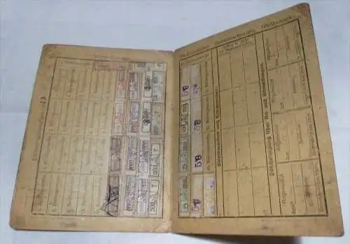 Bergbau - Ausweis 1923 , Georg Schnabel in Großkayna b. Braunsbedra , H. Bauer Mitgliedskarte , Bedra , Braunsdorf !!!