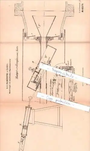 Original Patent - H. E. Pfannenstiel in Danzig , 1887 , Signalwesen !!!