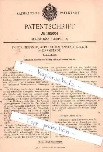 Original Patent -  Friedr. Heissner, Apparatebauanstalt G.m.b.H. in Darmstadt , 1906 ,  !!!