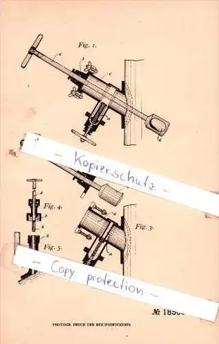 Original Patent -  Friedr. Heissner, Apparatebauanstalt G.m.b.H. in Darmstadt , 1906 ,  !!!