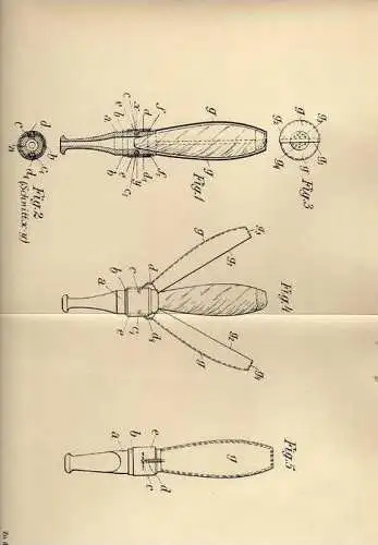 Original Patentschrift - E. Wyttenbach in Zürich , 1906 , Zigarrenspitze mit Aschehalter , Cigarre , Zigarre !!!