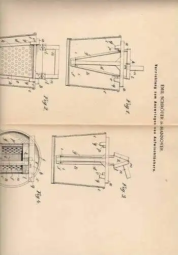 Original Patentschrift -  E. Schröter in Hannover , 1900 , Auswringer für Wischlappen , Swiffer !!!