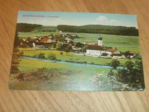 AK Schöngeising im Amperthale , 1913 , alte Ansichtskarte , Postkarte !!!