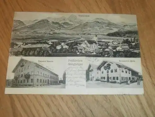 AK Feldkirchen Mangfallgau , 1905 , alte Ansichtskarte , Postkarte !!!
