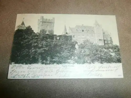 Bingen , Burg Klopp , 1902 , alte Ansichtskarte , Postkarte !!!