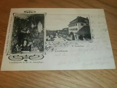 Leutkirch , 1901 , St. Annapflege , Grotte , Ansichtskarte , Postkarte !!!