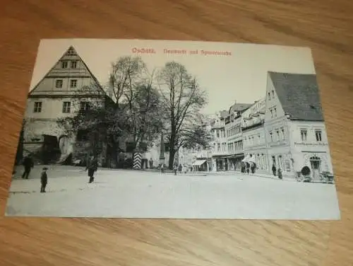 Oschatz , ca. 1910 , Neumarkt und Sporerstraße , Ansichtskarte , Postkarte !!!
