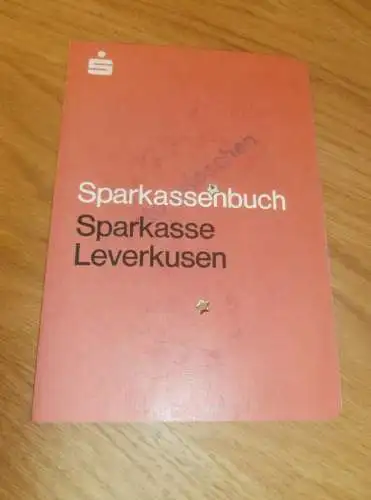 altes Sparbuch Leverkusen , 1981-1982 , Antonie Boss in Leverkusen , Sparkasse , Bank !!