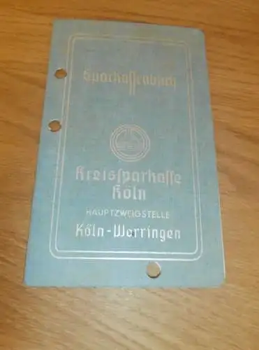 altes Sparbuch Köln Worringen , 1967 - 1979 , Margarete Dünnwald in Köln Worringen , Sparkasse , Bank !!