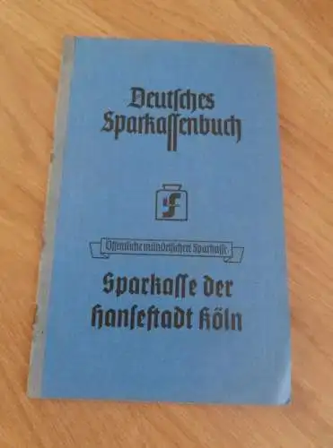 altes Sparbuch Köln Dellbrück , 1948 - 1949 , Margarete Heppekausen geb. Burket in Köln , Hatzfeld , Sparkasse , Bank !!