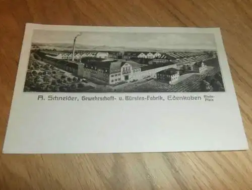 AK Edenkoben , ca. 1905 , Gewehr- und Bürstenfabrik , Ansichtskarte !!!
