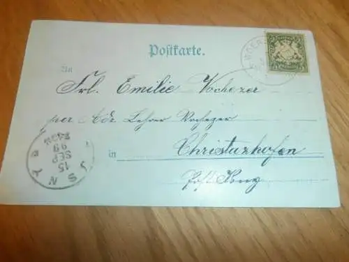 AK Wörishofen , 1899 , Bahnhofstrasse , Ansichtskarte !!!