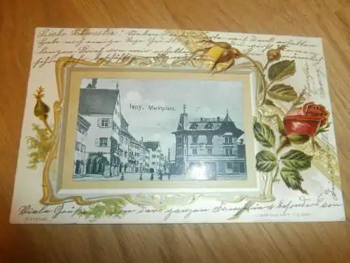 AK Isny , 1904 , Marktplatz , Ansichtskarte !!!