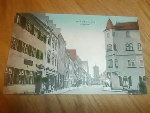 AK Wangen i. Allgäu , 1909 , Herrenstrasse , Ansichtskarte !!!