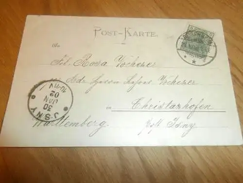 AK Boppard a. Rhein , 1902 , Ansichtskarte !!!