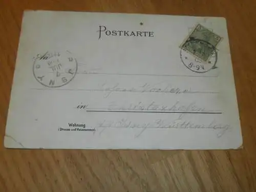 AK Niederwaldenkmal , 1900 , Rüdesheim a. Rh. alte Ansichtskarte , Postkarte !!!