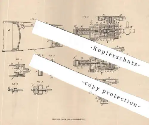 original Patent - E. W. Bliss Company , Borough of Brooklyn , New York , USA , 1905 , Anlassventil für Torpedo - Motor !