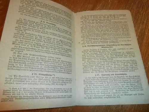 Sparkasse der Stadt Neukalen i. Mecklenburg , 1932 , Sparkasse , Satzung , Bank  !!!