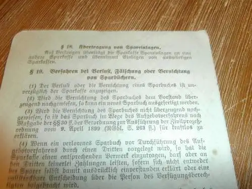 Sparkasse der Stadt Neukalen i. Mecklenburg , 1932 , Sparkasse , Satzung , Bank  !!!