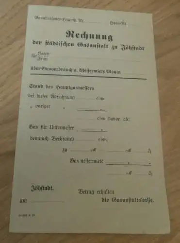 altes Dokument Gasanstalt Jöhstadt , 1924 , Sparkasse , Bank !!!