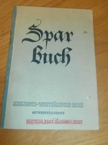 altes Sparbuch Köln Nippes , 1954 - 1974 , Oskar Bero in Köln Nippes , Sparkasse , Bank !!
