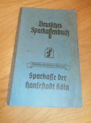 altes Sparbuch Köln Kalk , 1946 - 1947 , Resi Butz geb. Ludwig in Köln Kalk , Sparkasse , Bank !!