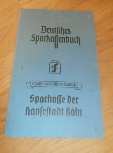 altes Sparbuch Köln Nippes , 1946 - 1949 , Mathilde Bero geb. Offermann in Köln Nippes , Sparkasse , Bank !!