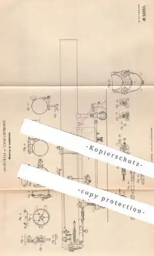 original Patent - Granowski in Constantinopel | Istanbul Türkei | 1890 | Lancierrohr | Torpedo , Kanone , Schiff , Waffe