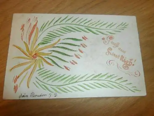 Leutkirch , gemalte AK , 1901 , alte Ansichtskarte , Postkarte , AK !!