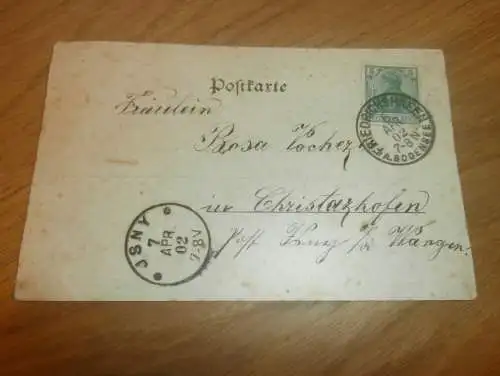 Friedrichshafen , Bahnhof , 1902 , alte Ansichtskarte , Postkarte , AK !!