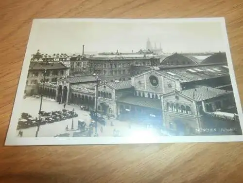 München Bahnhof , 1924 , Ansichtskarte , Postkarte , AK !!