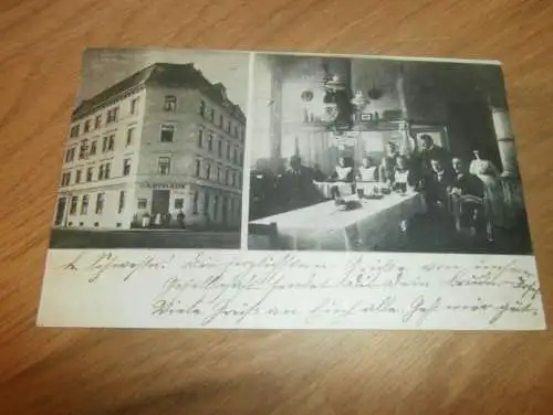 Gasthaus in Baden Würtemberg , 1900 , Isny , Ansichtskarte , Postkarte , AK !!