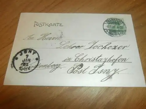 Frankfurt a. Main , 1906 , Ansichtskarte , Postkarte , AK !!