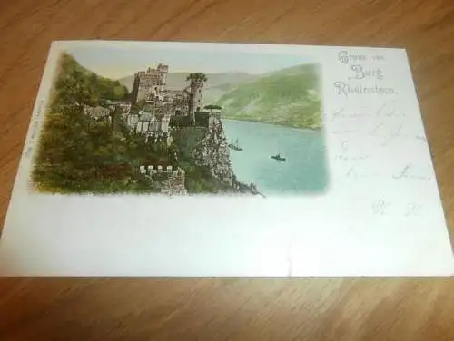 Burg Rheinstein / Trechtingshausen , 1902 , Ansichtskarte , Postkarte , AK !!