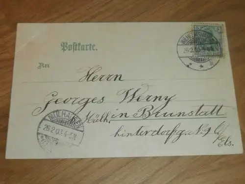 AK - Wilhelmshaven , 1903 , neuer Kriegshafen ,  Brunstatt , Ansichtskarte !!