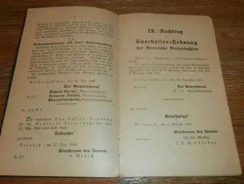 altes Sparbuch Wilkau-Haßlau , 1926 - 1943 , Gertrud Junghans in Wilkau , Sparkasse , Bank !!