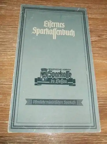 altes Sparbuch Dessau , 1943 , Otto Ronnefeld in Jessnitz / Anhalt , Jeßnitz / Raguhn , Sparkasse , Bank !!