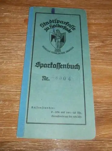 altes Sparbuch Halberstadt , 1944 - 1947 , Marianne Schneider in Halberstadt , Sparkasse , Bank !!