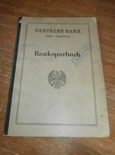 altes Sparbuch Magdeburg , 1939 - 1944 , Richard Ungerer in Magdeburg , Sparkasse , Bank !!