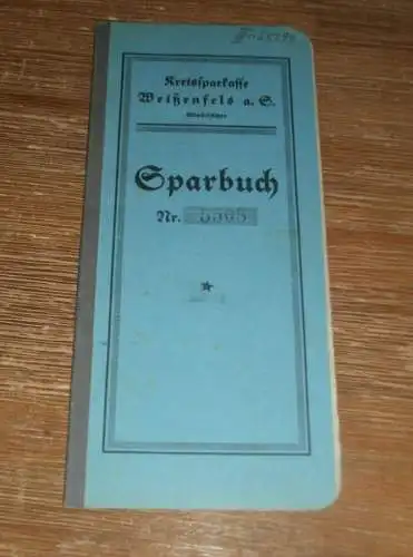 altes Sparbuch Weißenfels , 1931 - 1941 , Paul Später in Gröst b. Mücheln , Sparkasse , Bank !!