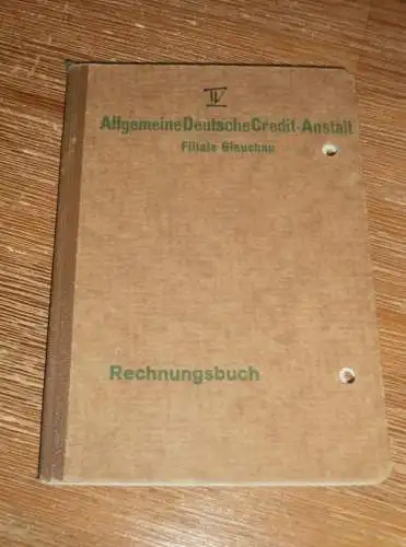 altes Sparbuch Glauchau , 1940 - 1944 , Dr. med. Ernst Schmidt in Glauchau , Sparkasse , Bank !!