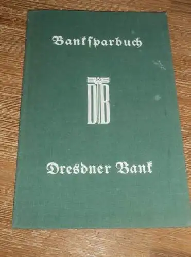 altes Sparbuch Dresden , 1939 - 1945 , Irmgard Schmidt geb. Hußmann in Dresden , Sparkasse , Bank !!