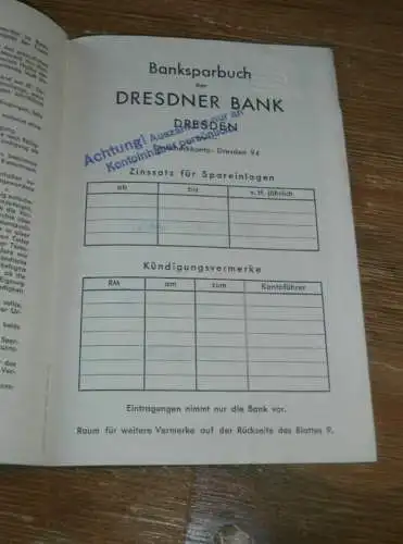 altes Sparbuch Dresden , 1939 - 1945 , Irmgard Schmidt geb. Hußmann in Dresden , Sparkasse , Bank !!