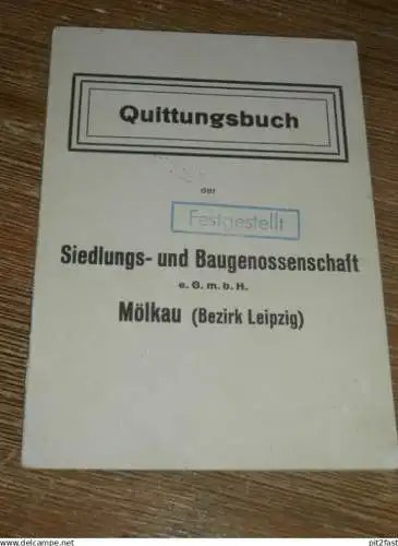 altes Sparbuch Wölkau , 1934 , Buchhändler Walter Jaeger in Mölkau b. Leipzig , Sparkasse , Bank !!