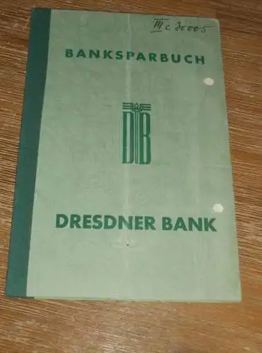 altes Sparbuch Leipzig , 1945 , Lucia Schüler in Leipzig , Sparkasse , Bank !!