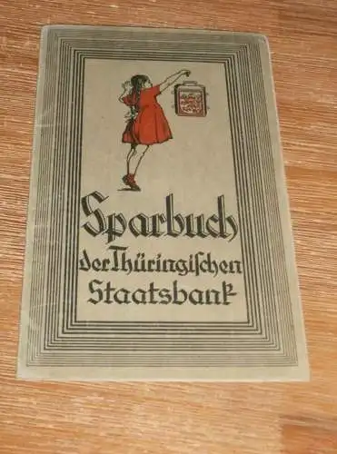 altes Sparbuch Weimar , 1940 - 1945 , Marianne Ruppe geb. Fusbahn in Weimar , Sparkasse , Bank !!